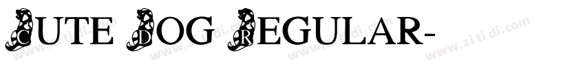 Cute Dog Regular字体转换